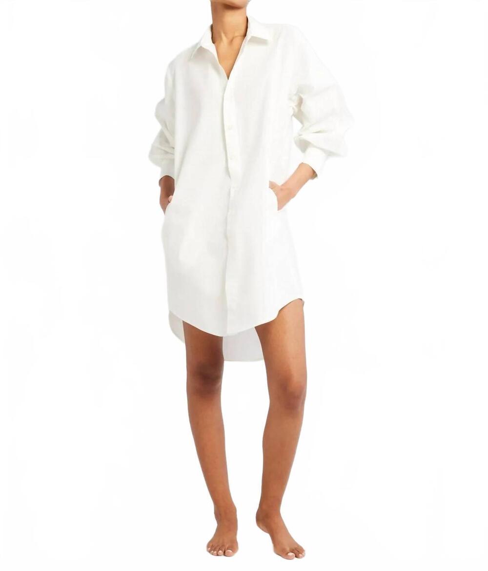 NEW MILLE holly mini dress in white